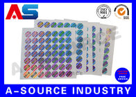 Colore arcobaleno adesivi in vinile personalizzati adesivi olografici personalizzati adesivi di sicurezza olografici