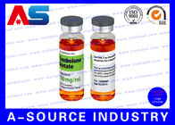 Progettazione medica impermeabile di plastica dell'etichetta dei laboratori di Pharma delle etichette della fiala dello Peptidee di Enanthate 250 del Bodybuilding