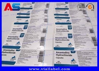 Etichette su ordinazione della bottiglia di supplemento, stampa delle etichette lucide del foglio di alluminio in rotoli
