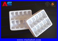 vassoio di plastica della bolla di 2ml 10 fiale, bianco dei vassoi di plastica della fiala del farmaco