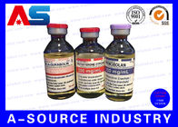 La stampa farmaceutica dell'etichetta del prodotto delle etichette della bottiglia di vetro progetta lo SGS per il cliente, l'iso 9001