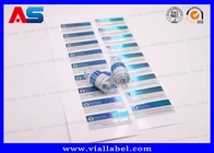 Holografia 3ml / 2ml Piccole bottiglie Sticker stampa con disegno farmacologico personalizzato