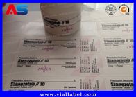 Etichetta di plastica della bottiglia di pillola di prescrizione per le etichette adesive dello SGS ROHS di iso dei barattoli 30ml per le bottiglie di plastica