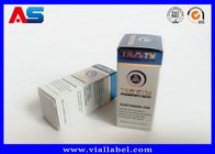 Costruzione del corpo di alta qualità Piccole scatole per flaconcini Scatola blu Imballaggio farmaceutico Peptide anabolizzante 10 ml scatole per flaconcini