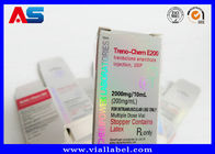 Il piccolo contenitore pieghevole di fiala dell'ologramma 3d per le fiale dell'olio imbottiglia l'imballaggio della farmacia con la progettazione di marca su ordinazione