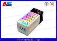 La fiala olografica d'argento 10ml inscatola la stampa farmaceutica su ordinazione delle piccole scatole di cartone