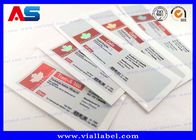 Medicinali Farmaceutici Adesivi per flaconcini personalizzati Etichette per flaconcini in vetro in PET / PVC CMYK