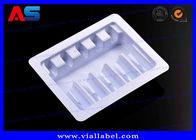 Chiari vassoi di imballaggio di plastica del PVC per le fiale 2mL/3mL dei vaccini con il logo di goffratura