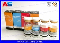 La forte bottiglia di vetro adesiva della farmacia degli Peptidei delle fiale 30ml identifica le scatole