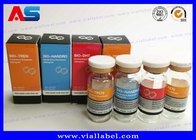 Etichette per bottiglie adesive a peptidi da 10 ml certificate ROHS con coperchi e scatole etichette personalizzate e adesivi per bottiglie di vetro