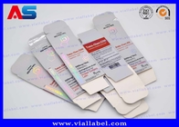 Contenitori farmaceutici di fiala dell'iniezione 10ml degli Peptidei anabolizzanti/piccolo Bodybuilding di carta Decanoate delle scatole di stoccaggio