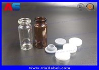 Le bottiglie di vetro della bio- CMYK farmacia di stampa di 10ML con i coperchi ISO19001-2008 hanno approvato