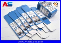 Scatole di carta pieghevole impermeabile per iniezioni Vial di vetro 10 ml Scatole di imballaggio farmaceutico con logo personalizzato
