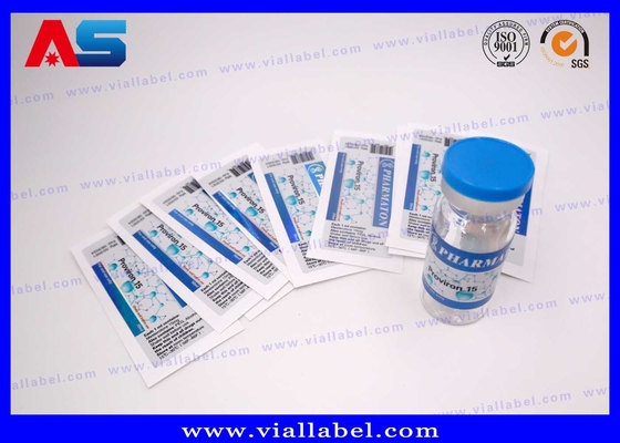 Stampa delle etichette del peptide delle bottiglie di vetro, etichette olografiche della bottiglia da 10 ml