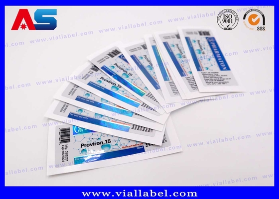 Stampa delle etichette del peptide delle bottiglie di vetro, etichette olografiche della bottiglia da 10 ml