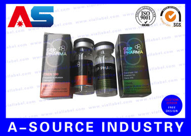 Laser Olografico Metallico In Vetro Pieghevole 10 ml Vial Steroidi Scatole Imballaggio Scatole Farmaceutiche Etichetta