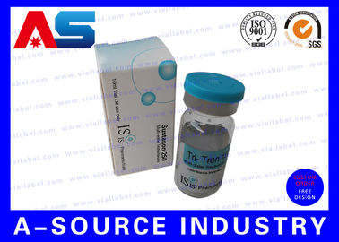 Peptide iniettabile Colore personalizzato e logo stampato scatola di carta rivestita scatola di flaconcino da 10 ml scatola di confezionamento per bodybuilding