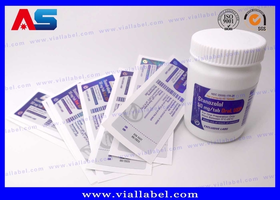 PP PET Plastica Adesivo Bottine di Pillole Adesivo Stampa personalizzata Etichette personalizzate per bottiglie