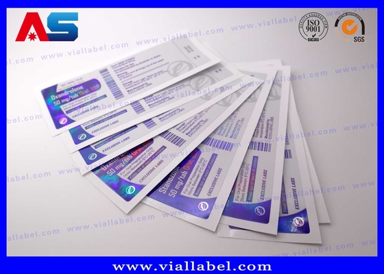 Etichette per flaconcini di peptidi CMYK per medicinali Sticker per bottiglie di vetro Fabbrica di stampa impermeabile Adesivo forte