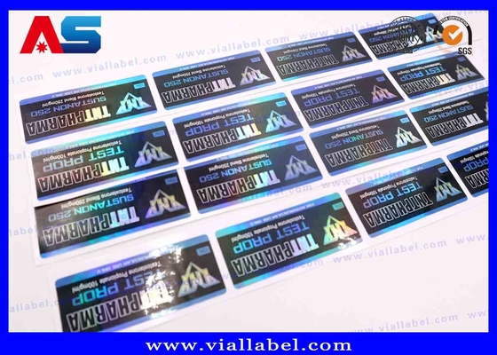 Adesivi in foglio oro / argento Etichette di bottiglie di peptidi 5ml Stampa Matt Laminazione Vial Sticker Maker Per Farmaceutici