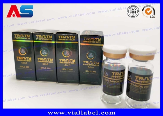 Disegno personalizzato gratuito 10ml Bottiglie Scatole per etichette e fiale Imballaggio scatola di imballaggio farmaci