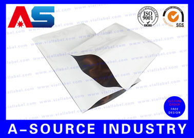 sacchetto a cerniera in foglio di alluminio sigillo termico personalizzato stampato ricapribile sacchetti di imballaggio in foglio di alluminio SGS ISO 9001