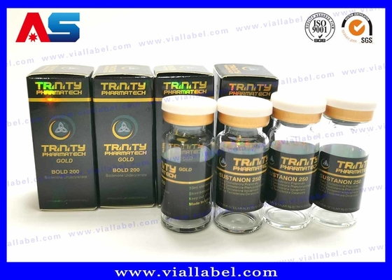 Farmaceutico Peptide Sarms Violo di carta Scatola di imballaggio Logo ologramma Rivestimento UV Etichette di flaconi da 10 ml