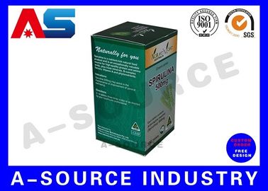 Scatola di imballaggio per capsule con finitura lucida Scatola di imballaggio farmaceutico / scatola di carta medicinale per flacone per pillole
