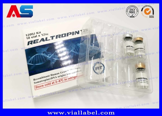 2ml / 3mL / 5mL / 10mL Imballaggio Hcg Cartone di carta Etichetta e Blister di plastica su misura