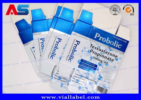 Costruzione del corpo Propionato 1 ml Ampolatine Scatole Stampa Farmaceutica Scatole di design per flaconcini di piccole dimensioni