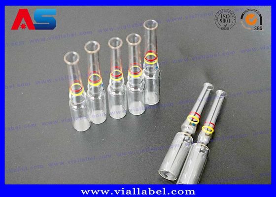 Vetro trasparente a colori trasparente 1 ml / 3 ml / 5 ml Ampolata con anelli decorati