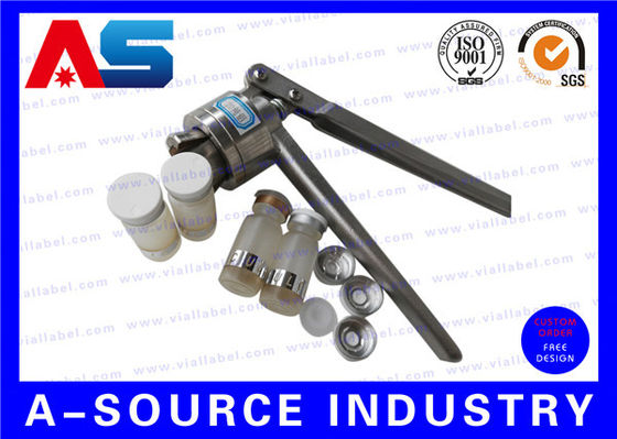 Argento alluminio manuale tampone del flacone Crimper Crimping strumento per 13mm / 20mm Flip Off tappo di plastica