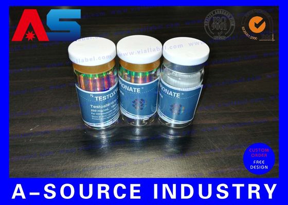 Etichette adesive per flaconi farmaceutici in plastica impermeabile con finitura opaca per peptidi / Tirz