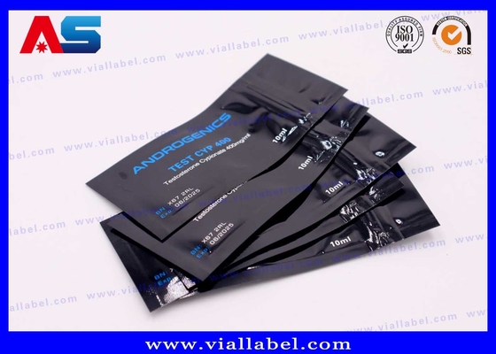 Borsa in foglio di alluminio da stampa nera per flaconcino da 10 ml Test di androgeni Cyp 10 ml Bottiglia