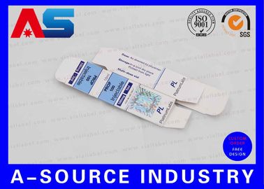Il logo su misura ha stampato i contenitori di fiala della carta patinata 10ml con la guarnizione dell'autoadesivo dell'ologramma di sicurezza
