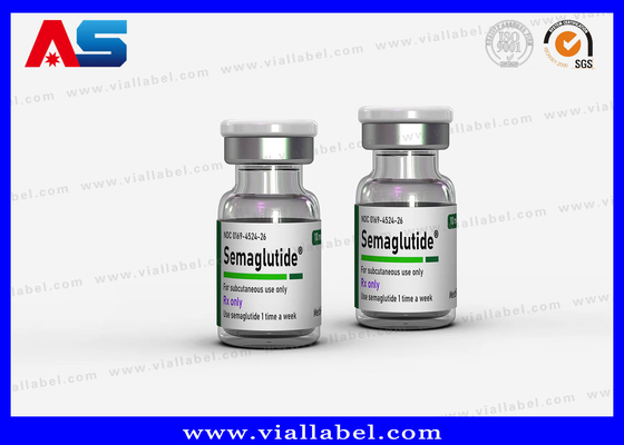Etichette per bottiglie di carta di vinile lucida per la confezione di semaglutide