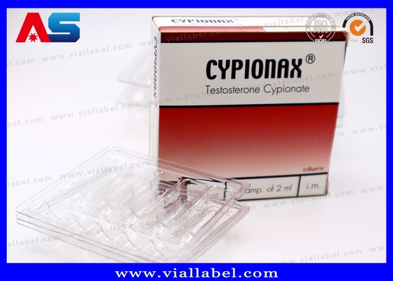 Scatola CMYK per 10 fiale di 1 ml Scatola di carta per fiale e vassoio di plastica