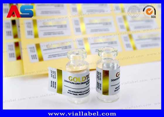 Fogli d' oro Etichette del flaconcino 10 ml Imprimito Imballaggio della bottiglia Impermeabile Adesivo forte Etichetta 10 ml