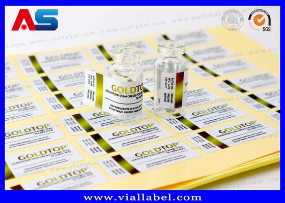Fogli d' oro Etichette del flaconcino 10 ml Imprimito Imballaggio della bottiglia Impermeabile Adesivo forte Etichetta 10 ml