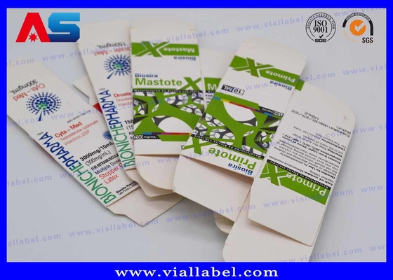Bio Pharma 10 ml Vial Box For Injection Oils Glass Bottles Package Custom Free Design Spedizione sicura