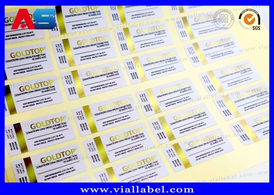 10 ml Etichetta del flaconcino OroTop Bottiglia di acqua Stampa Effetto foglio d' oro Adesivo forte Impermeabile