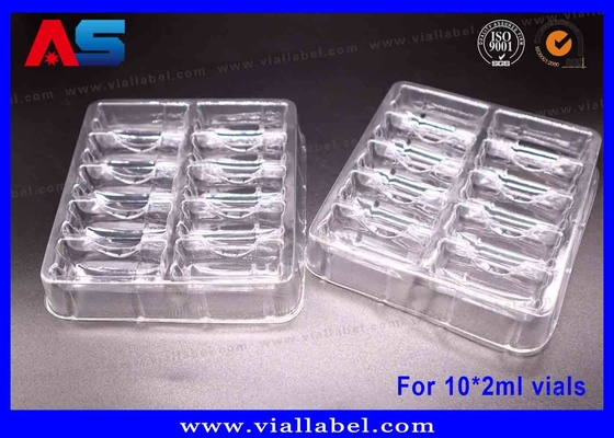 Imballaggio in bolle trasparente in PET da 55um per flaconcini da 10 x 2 ml