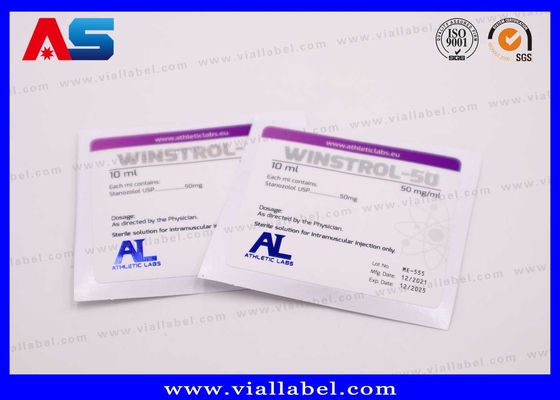 Etichette personalizzate di integratori di fitness per flaconcini di vetro da 2ml/8ml/10ml. Stampa olografica e impermeabile a prova di manomissione. Esperienza di oltre 12 anni. Spedizione DDP e conformità senza problemi.