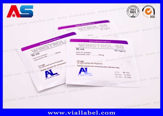 Etichette personalizzate di integratori di fitness per flaconcini di vetro da 2ml/8ml/10ml. Stampa olografica e impermeabile a prova di manomissione. Esperienza di oltre 12 anni. Spedizione DDP e conformità senza problemi.