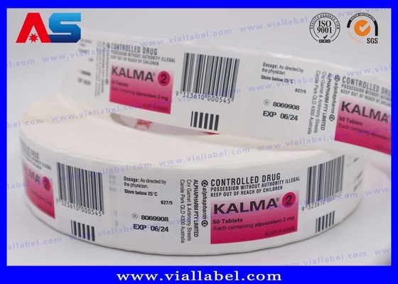 Etichette per bottiglie di capsule farmaceutiche personalizzate, etichettatura per bottiglie con servizio di progettazione gratuito