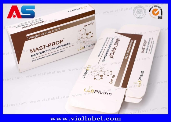 Scatola di imballaggio peptidico personalizzata per flaconcini da 2x2 ml, scatola di imballaggio peptidico premium stampa personalizzata