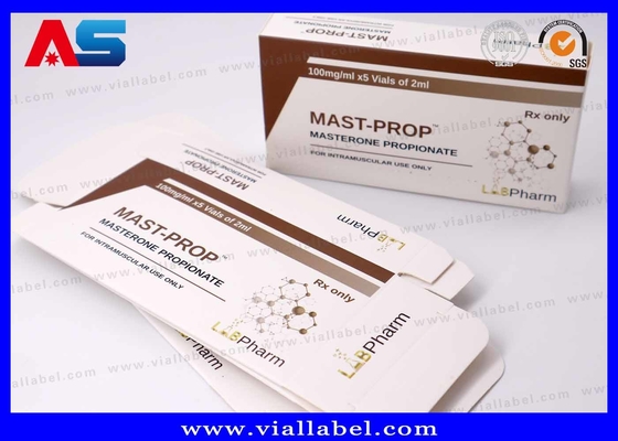 Scatola di imballaggio peptidico personalizzata per flaconcini da 2x2 ml, scatola di imballaggio peptidico premium stampa personalizzata