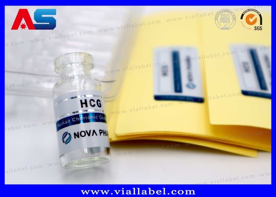 2 ml Etichetta per flaconi di iniezione di piccole dimensioni, Matt Etichetta personalizzata per flaconi di Hcg