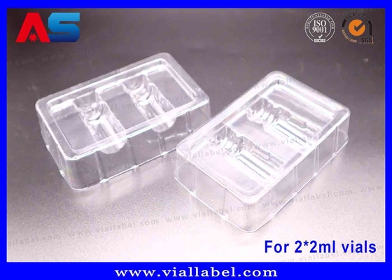 Blister per confezione di tirzepatide, vassoi di plastica per contenere 2 flaconcini da 2 ml, materiale ecologico con spessore 50um