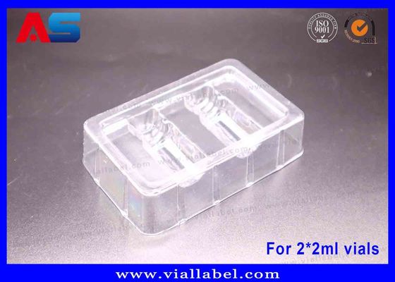 2 ml Bottle Blister Trays For peptides / Hcg Package Blisters 50um Spessore Blister Clear Trays